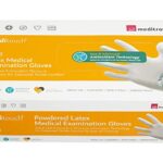 Meditrove Non Sterile Powdered Rubber Latex Gloves (01236)