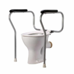 Meditrove HEIGHT ADJ. TOILET SAFETY RAIL SS