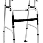 Meditrove Upright Walker with 5" Castors| Height Adjustable Walker with Forearms | Gutter Walker | Folding walker for Elderly | Walking Aid | Walkers for Adults | Forearm Walker