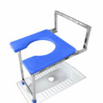 Neosafe Stainless Steel Wall Mounted Commode Stool (blue)