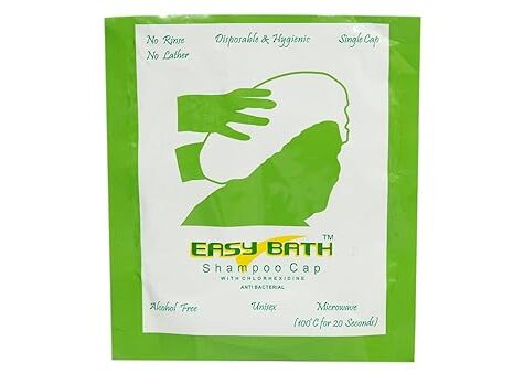 MEDITROVE Easy Bath Shampoo Cap For Adults - Clean, Complete And Comfortable Hair Wash With Shampoo And Conditioner Within Minutes. Microwavable Easy Bath Shampoo Cap