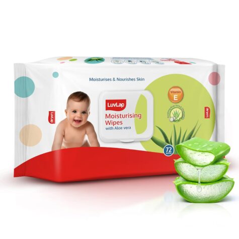 LuvLap Moisturising Wipes with Aloe Vera Lid