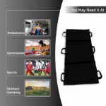 Meditrove Nylon Foldable Soft Stretcher With Safety Belt, Emergency Portable Stretcher For Patient | Foldable Patient Transport Stretcher with Handle with Carrying Bag (Black) - Image 6