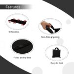 Meditrove Nylon Foldable Soft Stretcher With Safety Belt, Emergency Portable Stretcher For Patient | Foldable Patient Transport Stretcher with Handle with Carrying Bag (Black) - Image 4