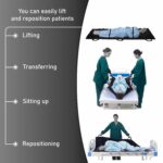 Meditrove Nylon Foldable Soft Stretcher With Safety Belt, Emergency Portable Stretcher For Patient | Foldable Patient Transport Stretcher with Handle with Carrying Bag (Black) - Image 2