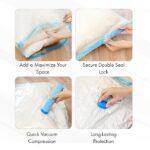 Meditrove Travel Vacuum Bag Set with Hand Pump – Compression Packing Bags for Clothes, Bedding & Travel – Reusable Airtight Storage Solutions – Multiple Size, pack of 5. - Image 3