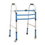 Meditrove Wheel Adult Walker Light Weight Height Adjustable Rollator Foldable Walker for old age people Patients