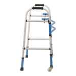 Meditrove Wheel Adult Walker Light Weight Height Adjustable Rollator Foldable Walker for old age people Patients - Image 5