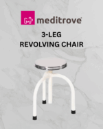 Meditrove 3-Leg Revolving Chair with steel seat - Image 2