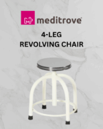 Meditrove 4-Leg Revolving Chair with steel seat - Image 2