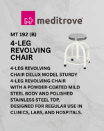 Meditrove 4-Leg Revolving Chair with steel seat - Image 3
