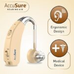 AccuSure Digital Hearing Aid Amplifier for Adults & Seniors – Rechargeable, Volume Control, Small & Lightweight Sound Enhancer - Image 2