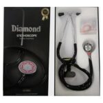 Diamond Dual Deluxe ST0002 Latest Original Authentic ISI Mark Product Fresh (Exclusive) Acoustic Stethoscope (Black)