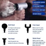 Accusure Massage Gun ,6 Speeds Cordless Handheld Deep Tissue Muscle Massager,Chargeable Percussion Device Quiet - Image 3