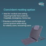 TYNOR Bed Back Rest |Back Rest Bed Chair for Comfort & Support | for Reading & Relaxation | Foldable & Portable | Universal Size, 1 Unit (Grey) - Image 2