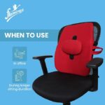 Flamingo Back Rest Support for Orthopedic Support | Foam Back Rest Cushion | Designed for Chairs, Car Seat | Improves Posture with Adjustable Seat Cushion - Image 5