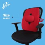 Flamingo Back Rest Support for Orthopedic Support | Foam Back Rest Cushion | Designed for Chairs, Car Seat | Improves Posture with Adjustable Seat Cushion - Image 3