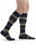 Support Stockings – Sigvaris Microfiber Shades – For Men (Stripe) - Image 3