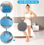 Kawachi Portable Steam Therapy Sauna Steam Bath Cabin Without Steam Generato - Image 4