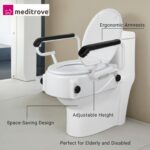 Meditrove - Raised Toilet Seat With Handle. - Image 5