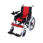 HeroEco Med MHL 1007-S (LA) Foldable Electric Wheelchair with Spoke Wheels and wide tyres (Lead Acid Battery) - Image 3