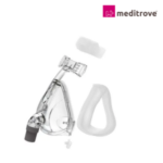 MEDITROVE CPAP/BiPAP Full Face Mask with Head Strap | Universal Fit for All CPAP & BiPAP Machines | Transparent Sleep Apnea Mask for Comfortable & Leak-Free Therapy - Image 2