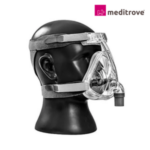 MEDITROVE CPAP/BiPAP Full Face Mask with Head Strap | Universal Fit for All CPAP & BiPAP Machines | Transparent Sleep Apnea Mask for Comfortable & Leak-Free Therapy