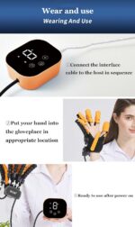Hand Function Rehabilitation Training Device -  Robot Hand Glove Finger Trainer with Strength Adjustment - Image 5