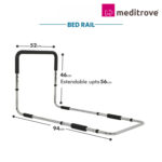 Meditrove - Hieght Adjustable Adult Safety Bed Grab Bar with Anti-Slip Foam - Image 2