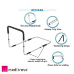 Meditrove - Hieght Adjustable Adult Safety Bed Grab Bar with Anti-Slip Foam - Image 3