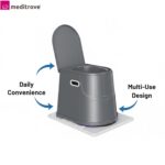 Meditrove Heavy Duty Indian Toilet to Western Converter Stool for Adults & Elderly | Portable Commode Toilet Stool for Patients, Handicap Users & Pregnant Women - Image 5