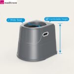 Meditrove Heavy Duty Indian Toilet to Western Converter Stool for Adults & Elderly | Portable Commode Toilet Stool for Patients, Handicap Users & Pregnant Women - Image 4