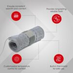 LifeWear Orthopaedic Heating Belt - Heat Therapy Waist Belt with 3 Temperature Settings, 4 Layer Insulation ( Size Regular ) - Image 4