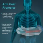 Tynor Arm Cast Protector | Waterproof Cover for Arm Cast, Bandage & Wound Protection During Bathing and Shower ( Universal Size ) - Image 4
