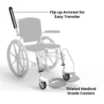 Frido Prime SSS100 - Self Propelled Shower & Commode Wheelchair - Image 4