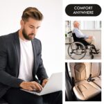 AccuSure Orthopedic Coccyx Seat Cushion for Back, Hip & Tailbone Support - Image 4