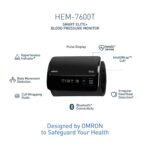 Omron Smart Elite+ HEM-7600T Digital Blood Pressure Monitor – Tubeless IntelliSense with Bluetooth Connectivity (Warranty 3years) - Image 6
