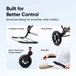 Frido Foldable Travel Wheelchair – Ultra-Lightweight Compact Mobility Chair for Easy Transport - Image 6