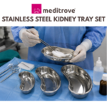 Meditrove Stainless Steel Kidney Tray Set – Surgical Grade Emesis Basin (6”, 8”, 10”, 12”) - Image 3