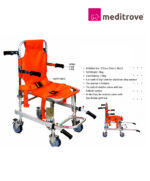Meditrove Evac Ambulance Stretcher Cum Wheelchair – Foldable Emergency Patient Transfer Chair - Image 3