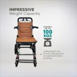 Arrex - Toru Foldable Travel Wheelchair with Attendant-Controlled Brakes | Lightweight Portable Wheelchair. - Image 6