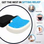 Meditrove Memory Foam Gel Coccyx Seat Cushion - Image 3