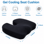 Meditrove Memory Foam Gel Coccyx Seat Cushion - Image 4