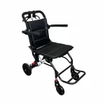 Arrex Ken Lightweight Foldable Manual Wheelchair with Safety Belt & Hand Brakes | Portable Travel Wheelchair