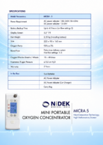 Nidek MICRA 5 Mini Portable Oxygen Concentrator - Image 2