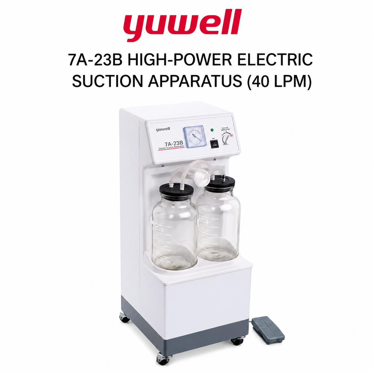 ChatGPT Image Aug 20, 2026, 05_37_17 PM Yuwell 7A-23B High-Power Electric Suction Apparatus (40 LPM) - Image 1