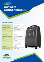 UnoSupply UNO 10 Oxygen Concentrator | 10 LPM High Flow Oxygen Concentrator | Medical Oxygen Machine - Image 3