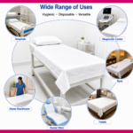 Meditrove Disposable White Sheets ( 31X72 ) - Image 2