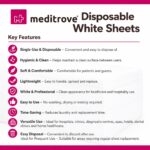 Meditrove Disposable White Sheets ( 31X72 ) - Image 4